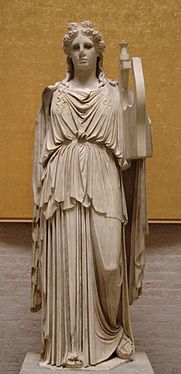Den så kallade Apollo Barberini, en kopia av den kultstaty som stod i templet.