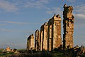 Remains of pillars in the plain of La Soukra