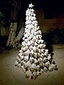 Arbol de Navidad de conchas de Strombus gigas