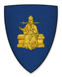 Arms displayed by Richard Poore, Bishop of Chichester, at the signing of Magna Charta.png
