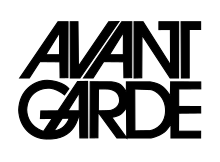 Logotip de la revista Avant Garde.