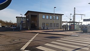 Bahnhofsgebäude, Blick von Norden