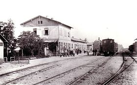 Bahnhof Rosengarten (Aufnahme um 1881)