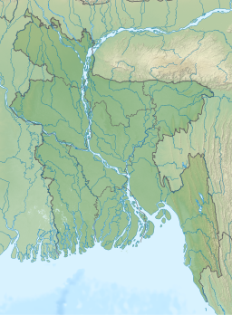 Location of lake in Bangladesh