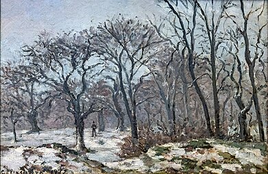 Bois de châtaigniers en hiver, Louveciennes (c. 1872), Fondation Bemberg