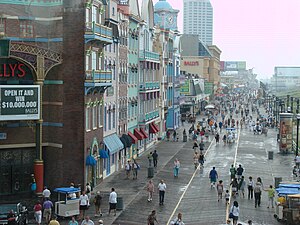 English: Atlantic City (NJ) - The boardwalk in...