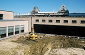 Courtyard between the Blandijn and the Boekentoren is being dug out (May 2012)