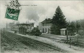 Train en gare de Sadirac