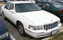 1995-1999 Cadillac Deville photographed in USA.