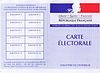 Carte électorale française, recto.