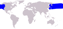 Cetacea range map Dall's Porpoise.PNG