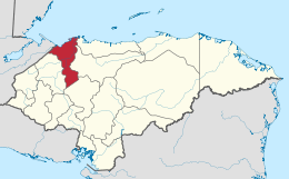 Cortés – Localizzazione