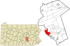 Poziția localității Harrisburg