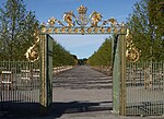 Nyplanterad lindallé i Drottningholms slottspark.