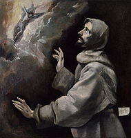 《聖方濟各受聖傷》，由埃爾·格雷考所作，1585年至1590年間