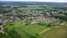 Areal view of the town