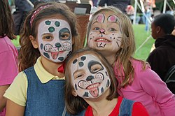 Face paint girls