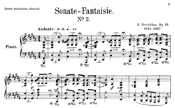 Image illustrative de l’article Sonate pour piano no 2 de Scriabine