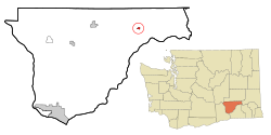 Location of Kahlotus, Washington