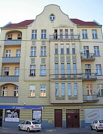 Frontage on Gdańska street