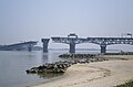 Bridge swung open as seen from Yorktown side, Summer 2011