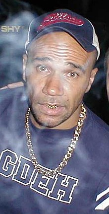 Goldie at a rave in Springfield, Massachusetts (taken in 2003)