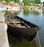 Tremänning vid hamnen i Katthammarsvik.