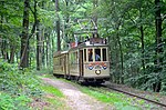 HTM 274 + 779 bij de Tramlijn Nederlands Openluchtmuseum te Arnhem; 24 juli 2021.