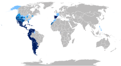 Hispanophone global world map language.svg