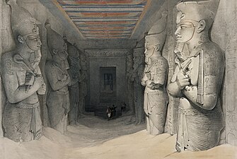 139. Büyük Aboo-Simbel Tapınağının İçi, Nubia.