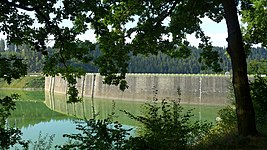 La presa del lago de Pilchowice