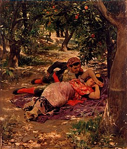 橘子树下，1900年