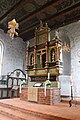 Altar, ehemals als Kanzelaltar ausgeführt