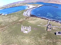 Kettla Ness seen from the air, including Minn beach