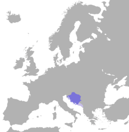Regno di Croazia - Localizzazione