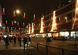 Åhléns City with Christmas decorations 2011.