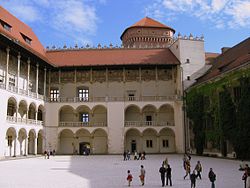 Arcade courtyard of the Wawel Castle
