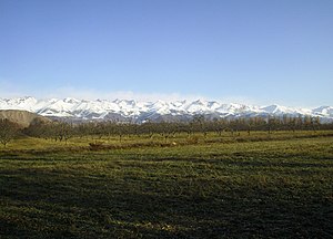 Хребет Кунгей-Ала-Тоо в районі села Бостері