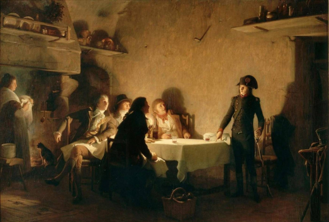 Painting of Le souper de Beaucaire by Nouÿ