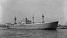 Liberty ship City of Shrewsbury, launched in 1943 as Ben H Miller. Ellerman and Papayanni bought it in 1947. London Surrey Docks geograph-3080026-by-Ben-Brooksbank.jpg