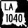 Louisiana Highway 1040 marker