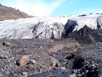 Le glacier Mýrdalsjökull.