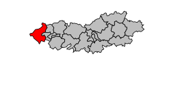 Cantone di Tinchebray – Mappa