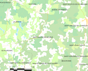 Poziția localității Saint-André-de-Double