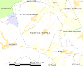 Poziția localității Taisnières-en-Thiérache