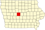 Localizacion de Boone Iowa