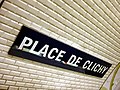 Nomplato "Place de Clichy" sur linio 2