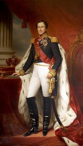 King Leopold I, an elected founder of the hereditary monarchy of Belgium NICAISE Leopold ANV.jpg