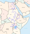 Situación del río Nilo en África