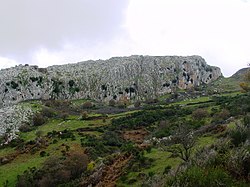 Vápencový hřeben Rocche del Crasto